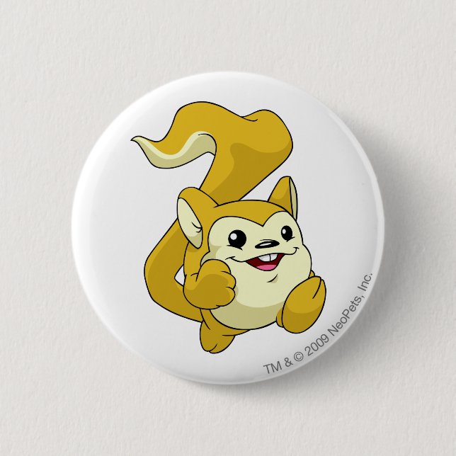 Meerca Yellow 6 Cm Round Badge (Front)