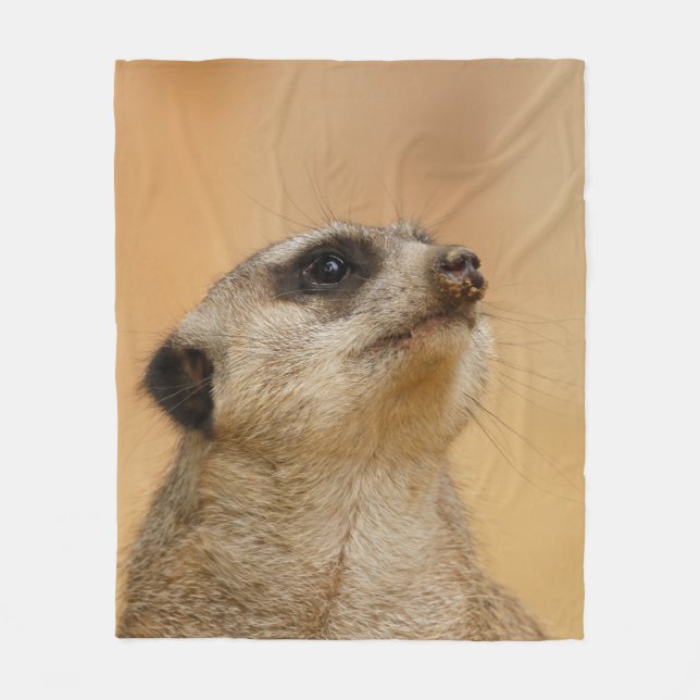 Meerkat 011 fleece blanket (Front)