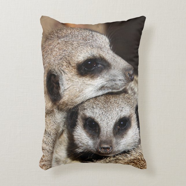 Meerkat 019 decorative cushion (Front(Vertical))