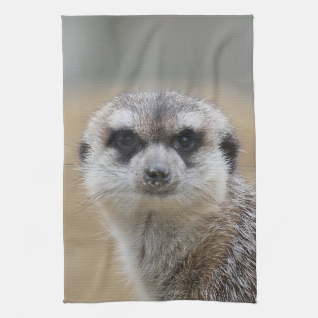 Meerkat 022 tea towel (Vertical)