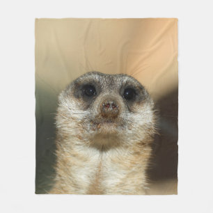Meerkat 023 fleece blanket