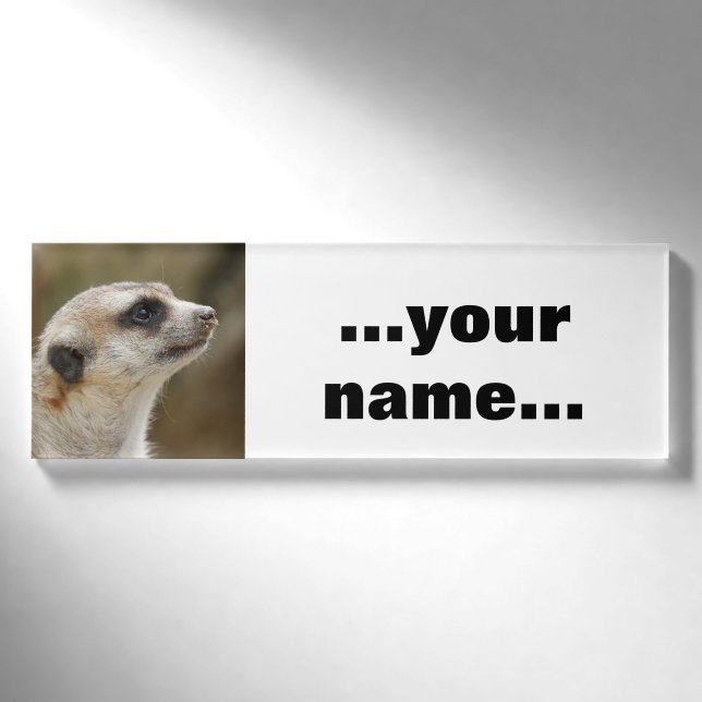 Meerkat 028 name tag (Front)