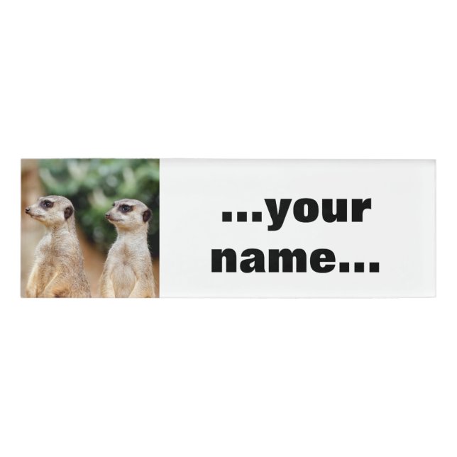 Meerkat 030 name tag (Front)