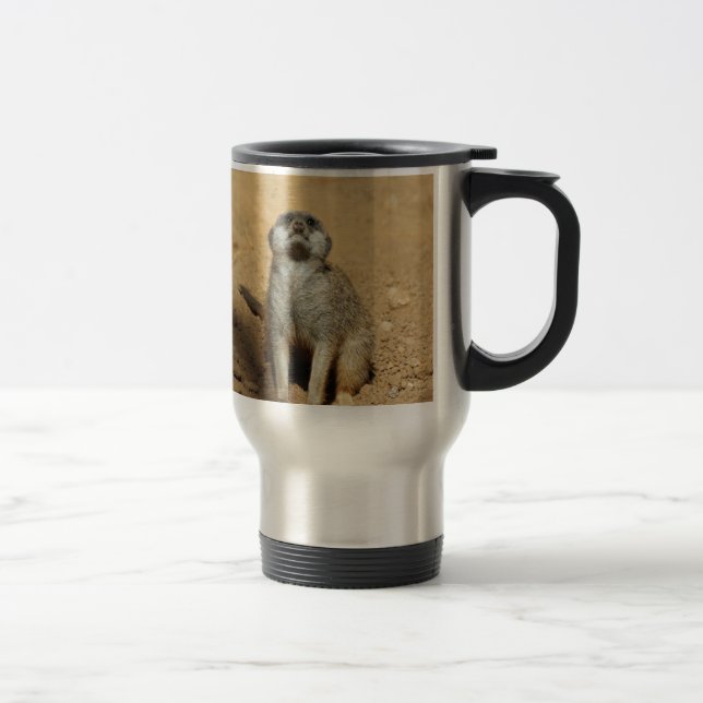 Meerkat 031 travel mug (Right)