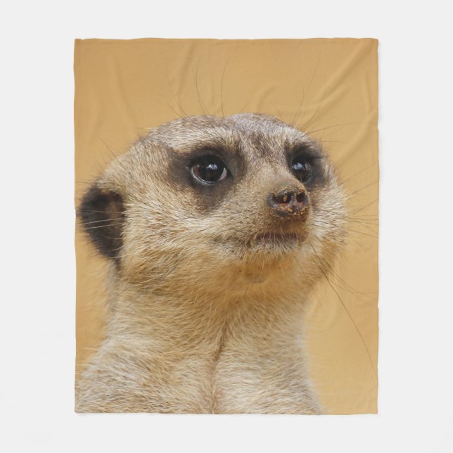 Meerkat 037 fleece blanket (Front)