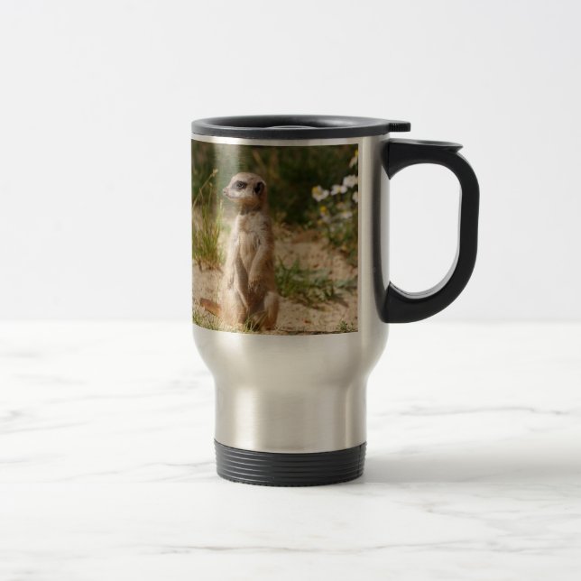 Meerkat 038 travel mug (Right)