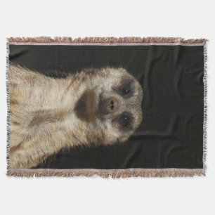 Meerkat 040 throw blanket