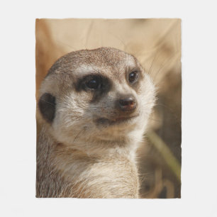 Meerkat 041 fleece blanket