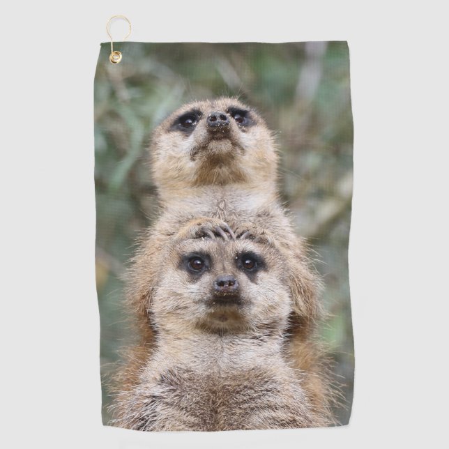 Meerkat 081 golf towel (Front)