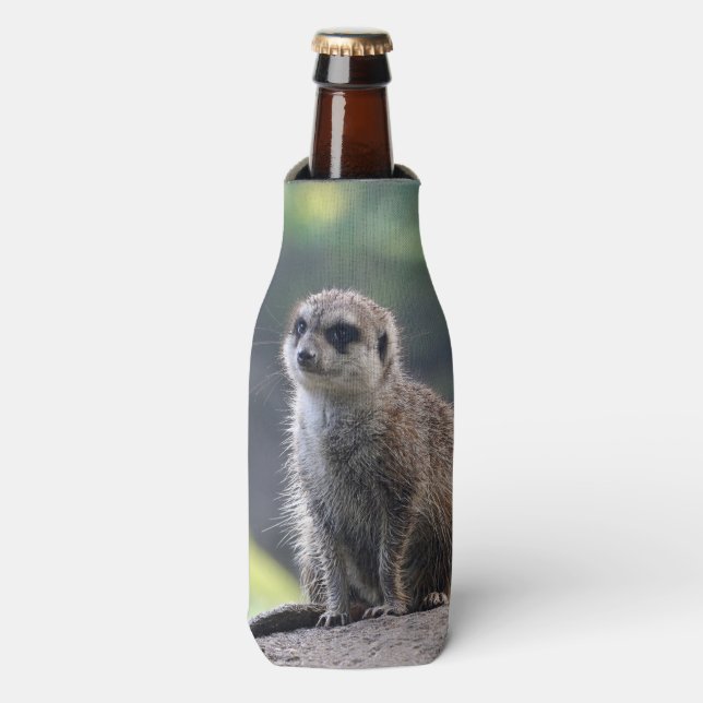 Meerkat_20171101_by_JAMFoto Bottle Cooler (Bottle Front)