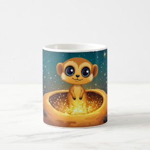 meerkat, a small mammal that lives in the deserts coffee mug