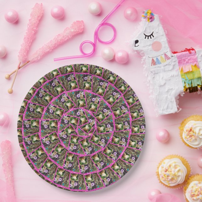 Meerkat Abstract Art, Paper Plates (Party)