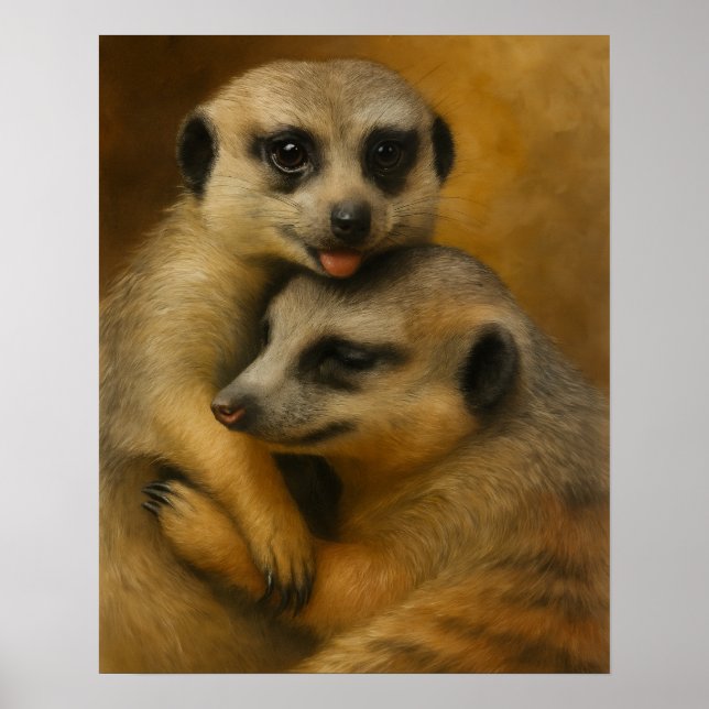 Meerkat Affection Poster (Front)