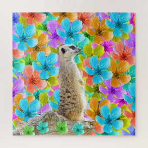 Meerkat And Blossoms, Jigsaw Puzzle, Puzzle