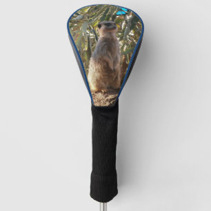 Meerkat And Blue Butterflies, Golf Head Cover