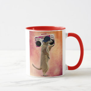 Meerkat and Boom Box Mug