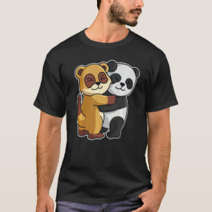 Meerkat And Panda Cute Animals For Women Animal Hu T-Shirt