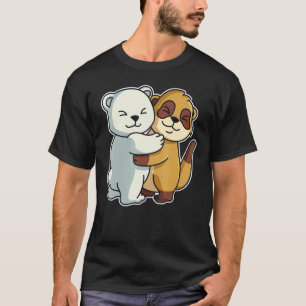 Meerkat And Polar Bear Cute Animals For Women Anim T-Shirt