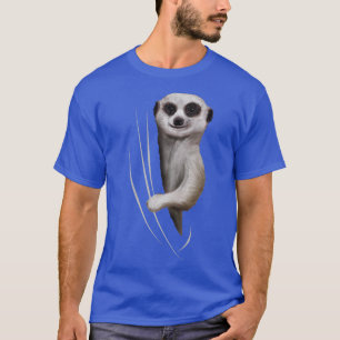 Meerkat Animal Coming From Inside T-Shirt