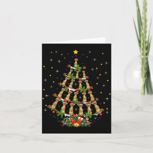 Meerkat Animal Lover Xmas Santa Hat Meerkat Christ Card