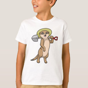 Meerkat as Farmer with Shovel T-Shirt