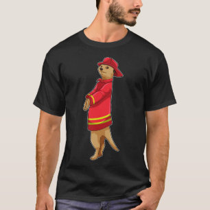 Meerkat as Firefighter with Helmet T-Shirt