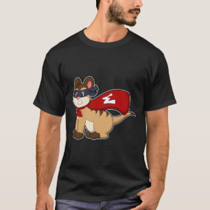 Meerkat as Hero with Mask T-Shirt