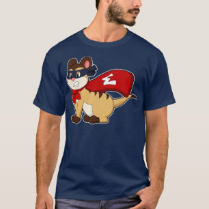 Meerkat as Hero with Mask T-Shirt