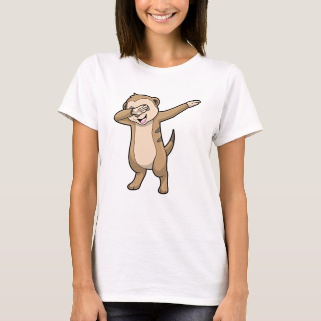 Meerkat as Hip Hop Dance Dab T-Shirt (Front)