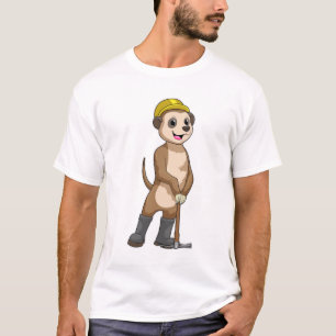 Meerkat as Miner with Pickaxe T-Shirt