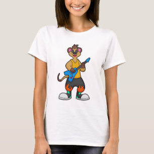 Meerkat as Musician with Guitar T-Shirt