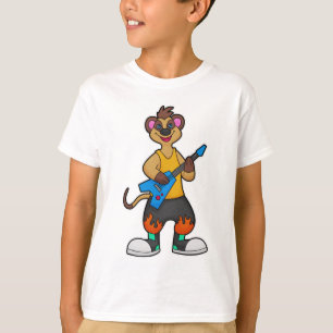 Meerkat as Musician with Guitar T-Shirt