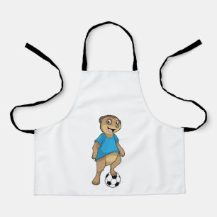Meerkat as Soccer player with Soccer Apron