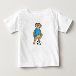 Meerkat as Soccer player with Soccer Baby T-Shirt