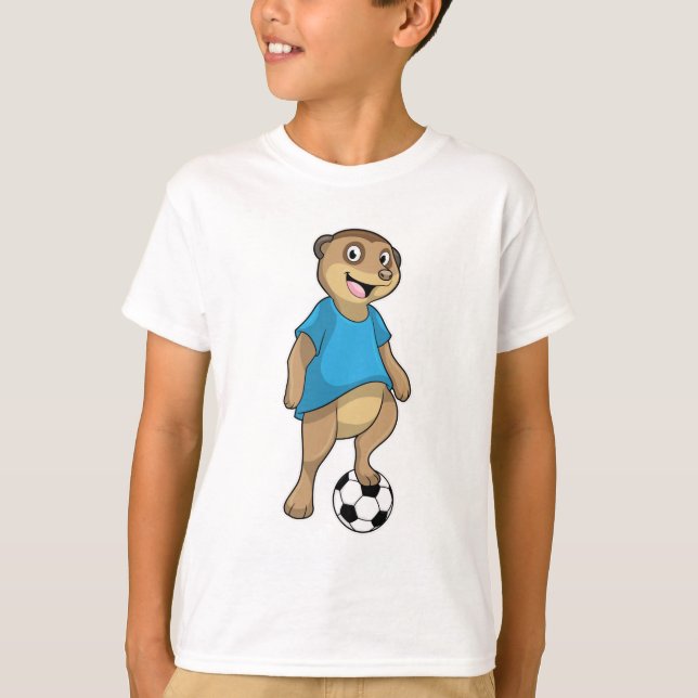 Meerkat as Soccer player with Soccer T-Shirt (Front)