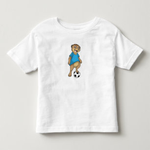Meerkat as Soccer player with Soccer Toddler T-Shirt