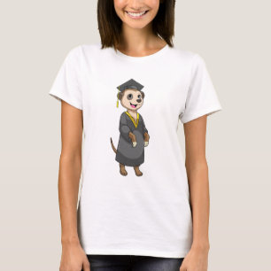 Meerkat as Student with Diploma T-Shirt