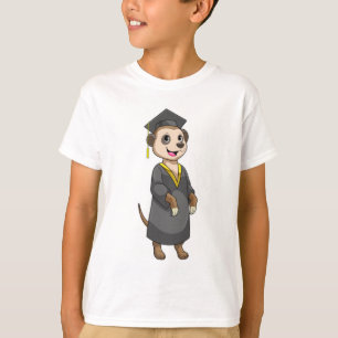 Meerkat as Student with Diploma T-Shirt