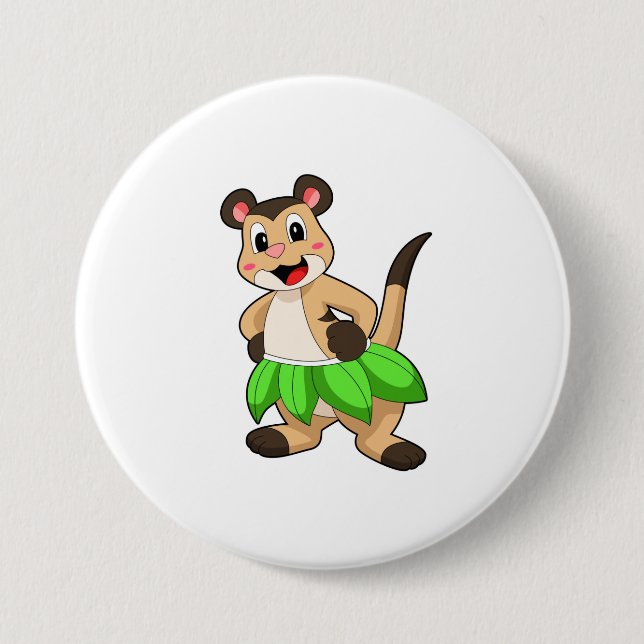 Meerkat at Ballet Dance 7.5 Cm Round Badge (Front)