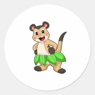 Meerkat at Ballet Dance Classic Round Sticker