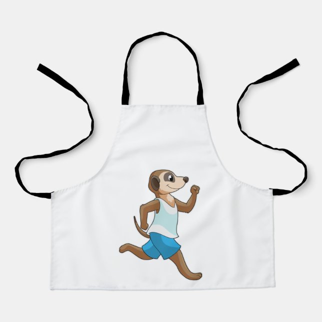 Meerkat at Running Sports Apron (Front)