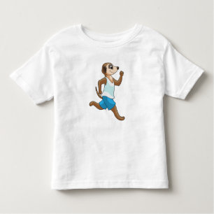 Meerkat at Running Sports Toddler T-Shirt