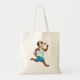Meerkat at Running Sports Tote Bag
