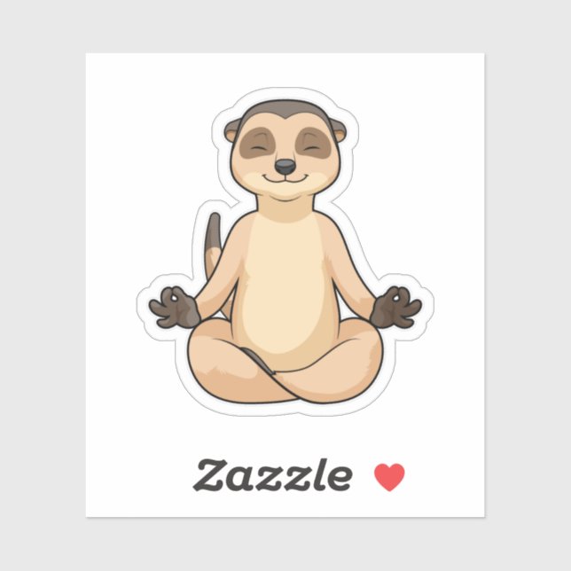 Meerkat at Yoga Meditation (Sheet)