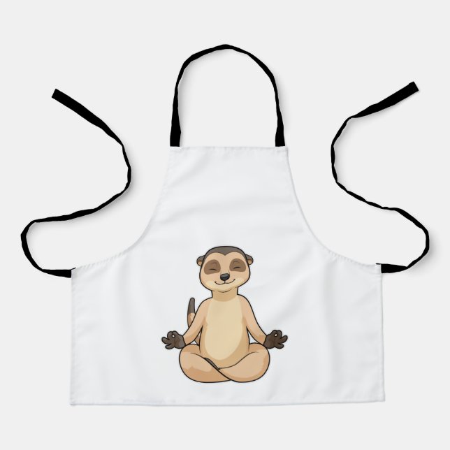 Meerkat at Yoga Meditation Apron (Front)