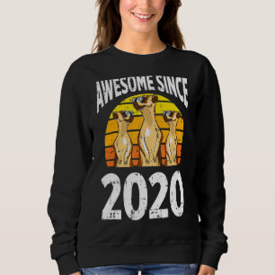 Meerkat Awesome Since 2020 2nd Birthday 2 Years Ol Sweatshirt