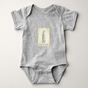 Meerkat. baby, bodysuit, unisex, pyjamas baby bodysuit