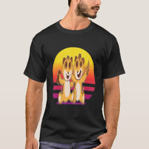 Meerkat Baby Sunset Favourite Gaming Animal T-Shirt