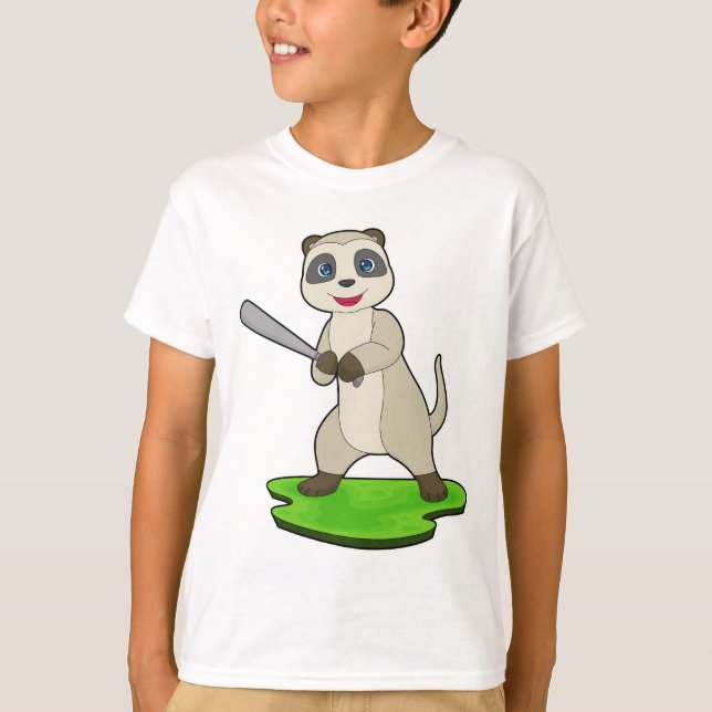 Meerkat Baseball Baseball bat T-Shirt (Front)