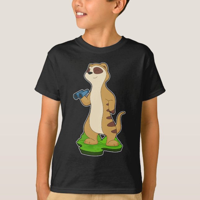 Meerkat Binoculars T-Shirt (Front)